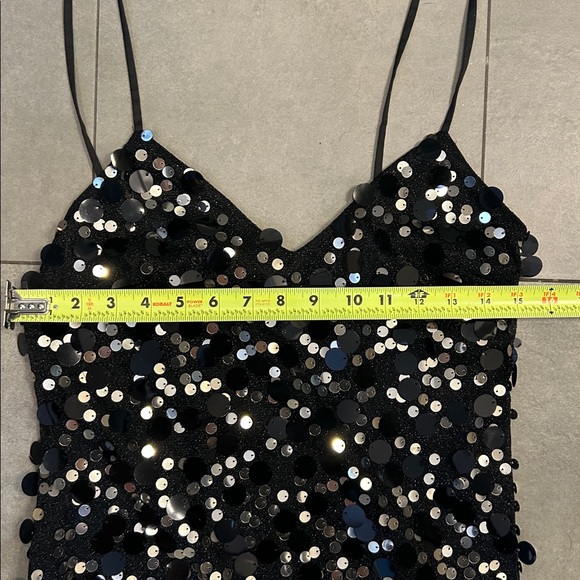 Ramy Brooke Black Tanya Sequined Mini Dress - Picture 4 of 12